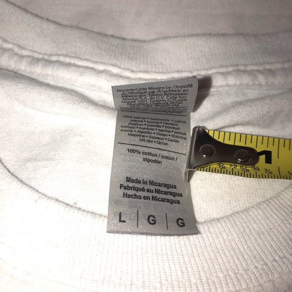 Men’s Gildan George Sloshington Graphic Short Sleeve T-Shirt Size Large White - Picture 4 of 5